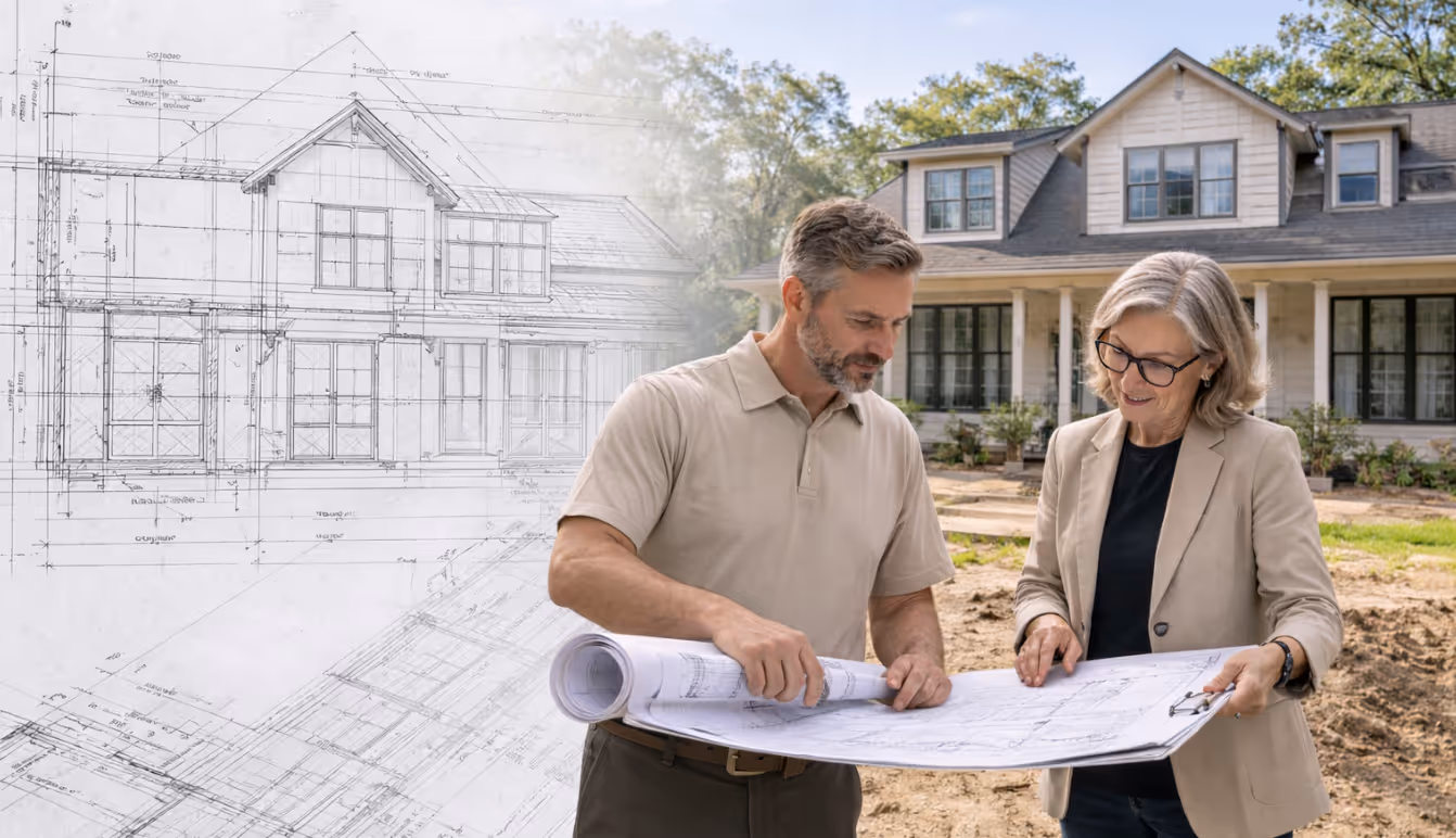 Builder and architect coordinating to maintain design intent during construction
