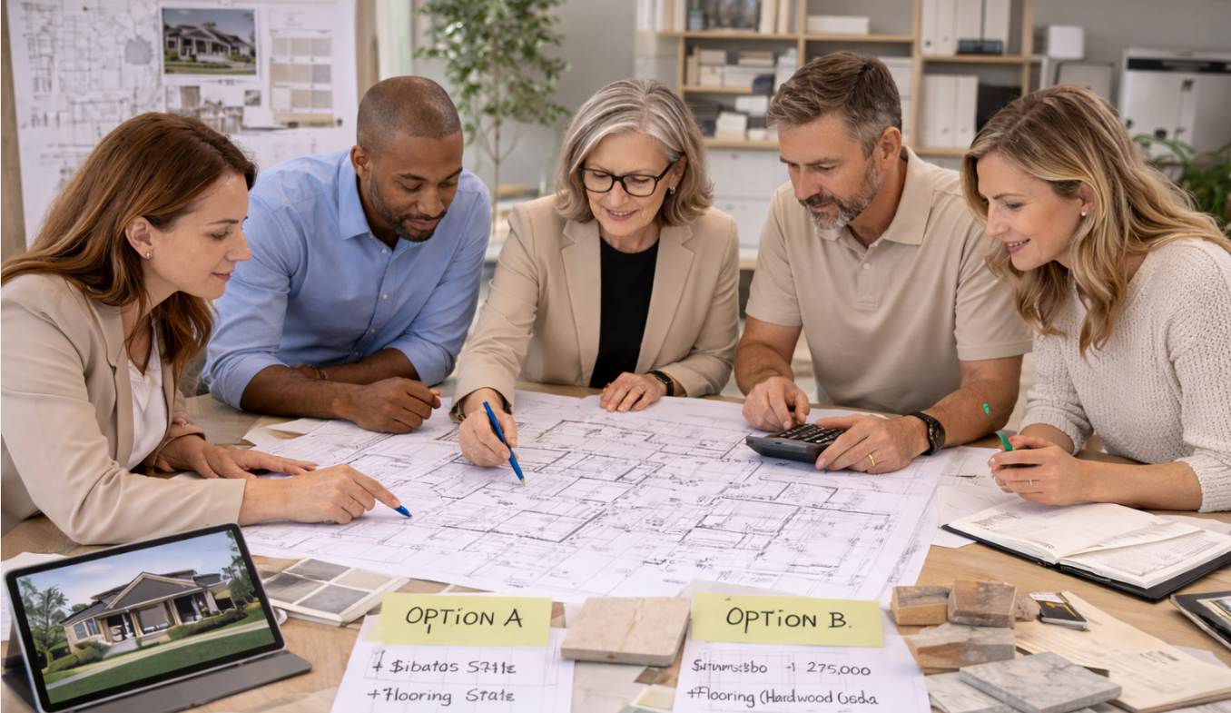 Preconstruction planning with drawings cost estimates and team collaboration