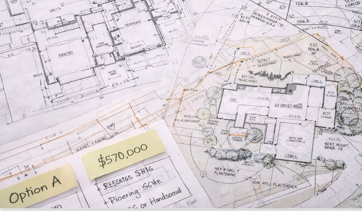 Detailed construction drawings and site plan prepared for accurate bidding