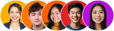 Avatar group of past learners