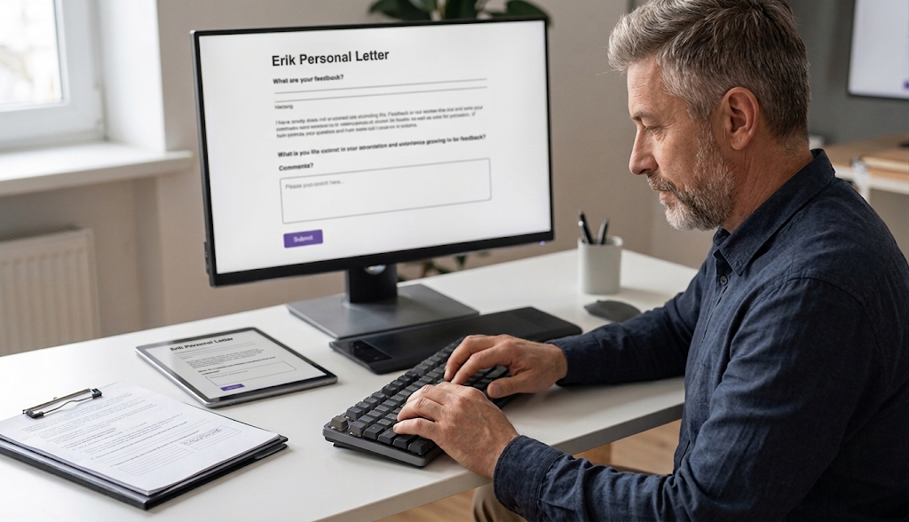 An Insight Professional writing a personal letter