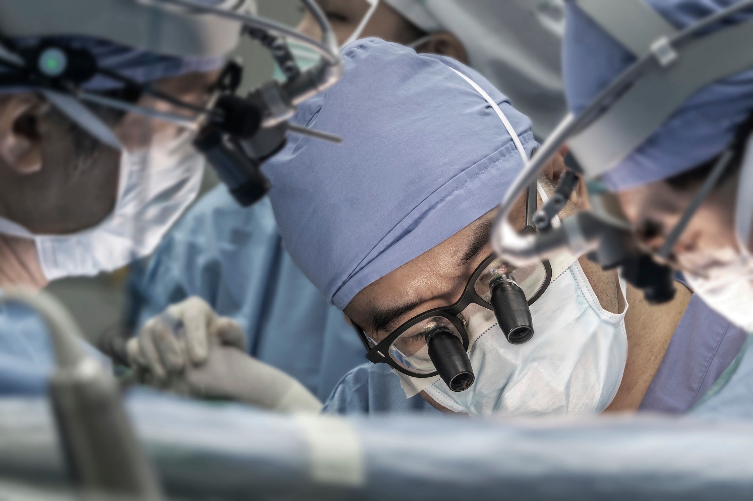 Surgeon team closeup