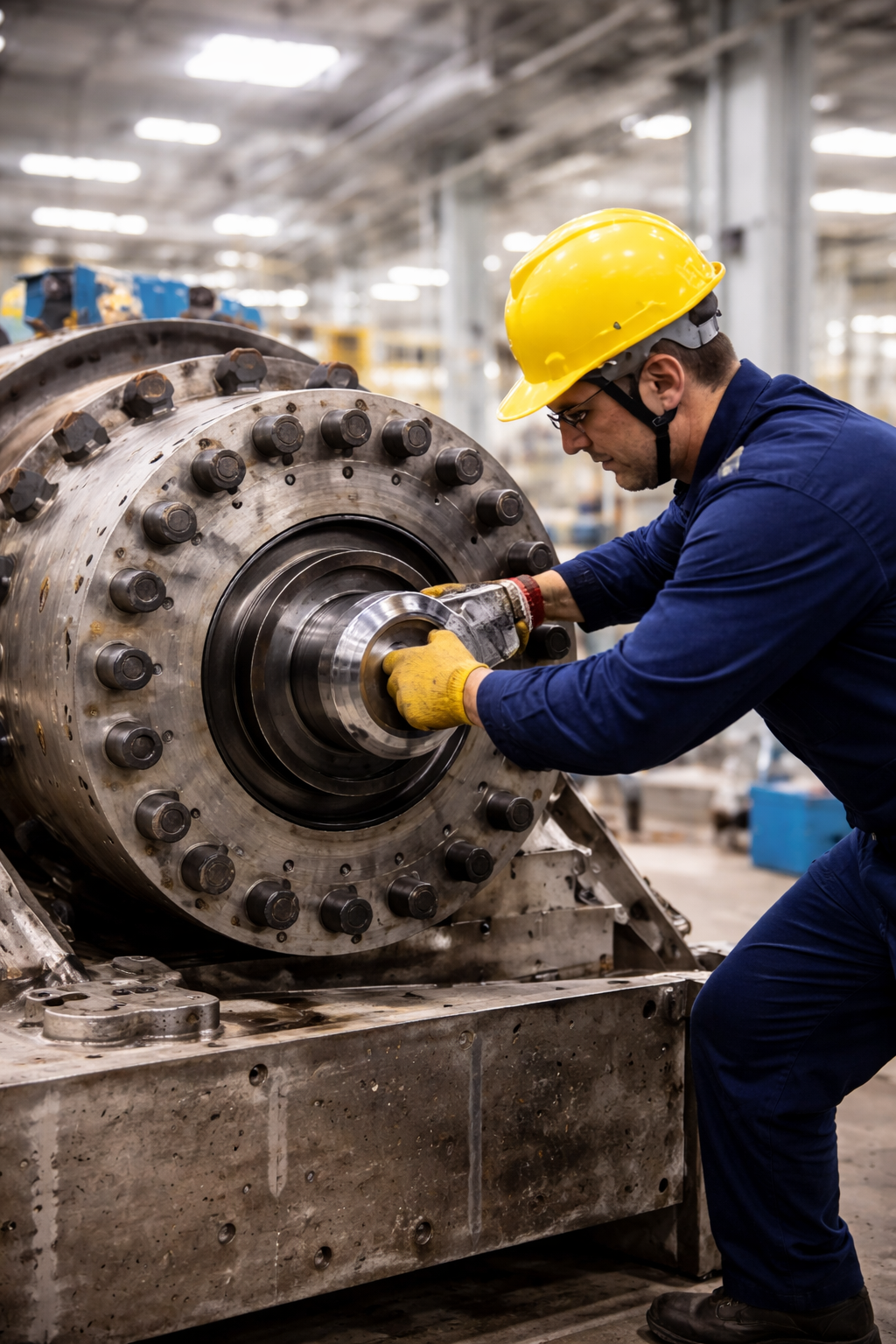image of maintenance crew working on aircraft
