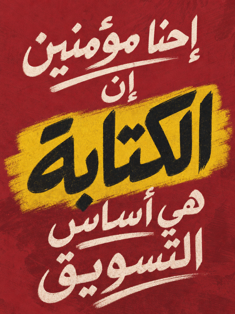 Papyrus poster: We believe writing is the foundation of marketing