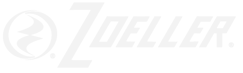 Zoeller company logo with a stylized circular symbol to the left and the word 'ZOELLER.' in bold uppercase letters.