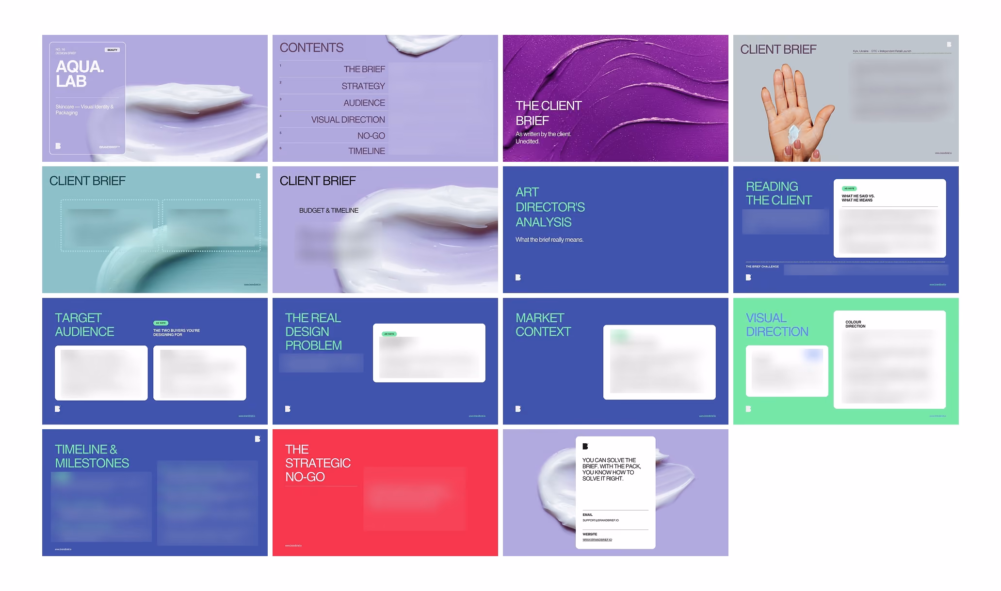Aqua Lab Design Brief — Art Director Analysis, Competitive Landscape and Visual Direction
