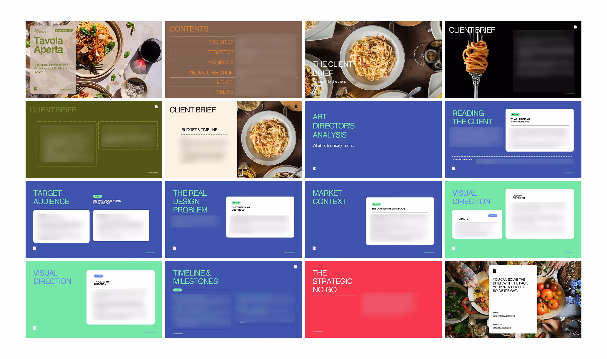 Tavola Aperta Design Brief — Art Director Analysis, Competitive Landscape and Visual Direction