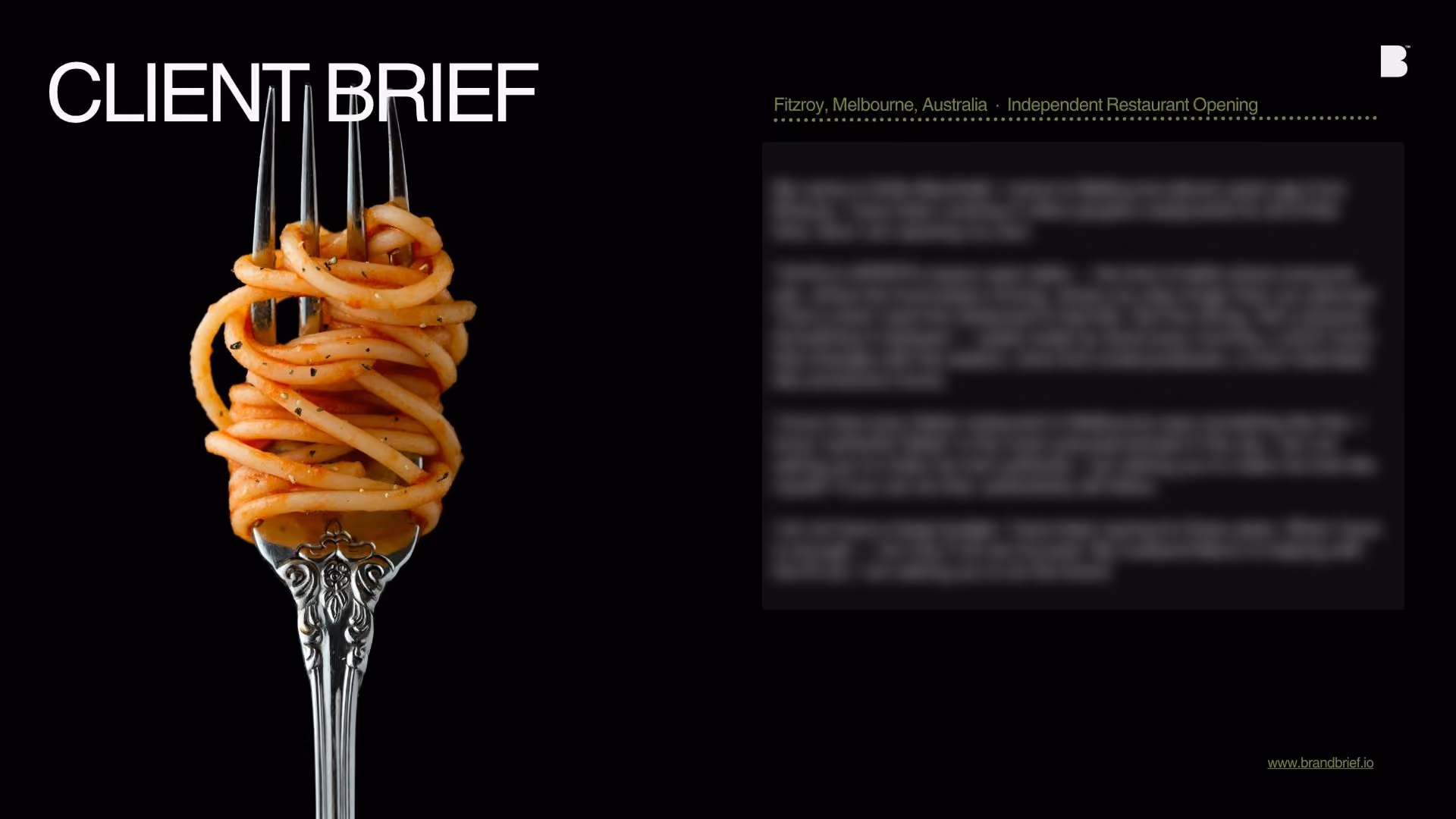 Authentic Italian Restaurant, Visual Identity & Full Brand System