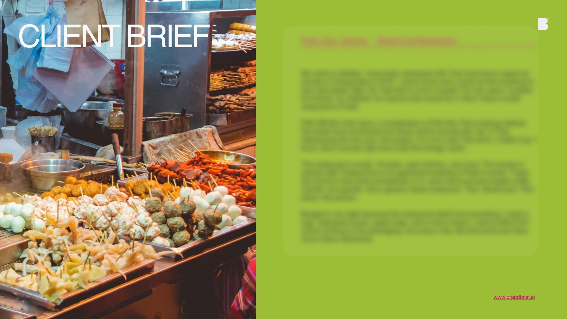 Thai Street Food, Visual Identity & Takeaway System