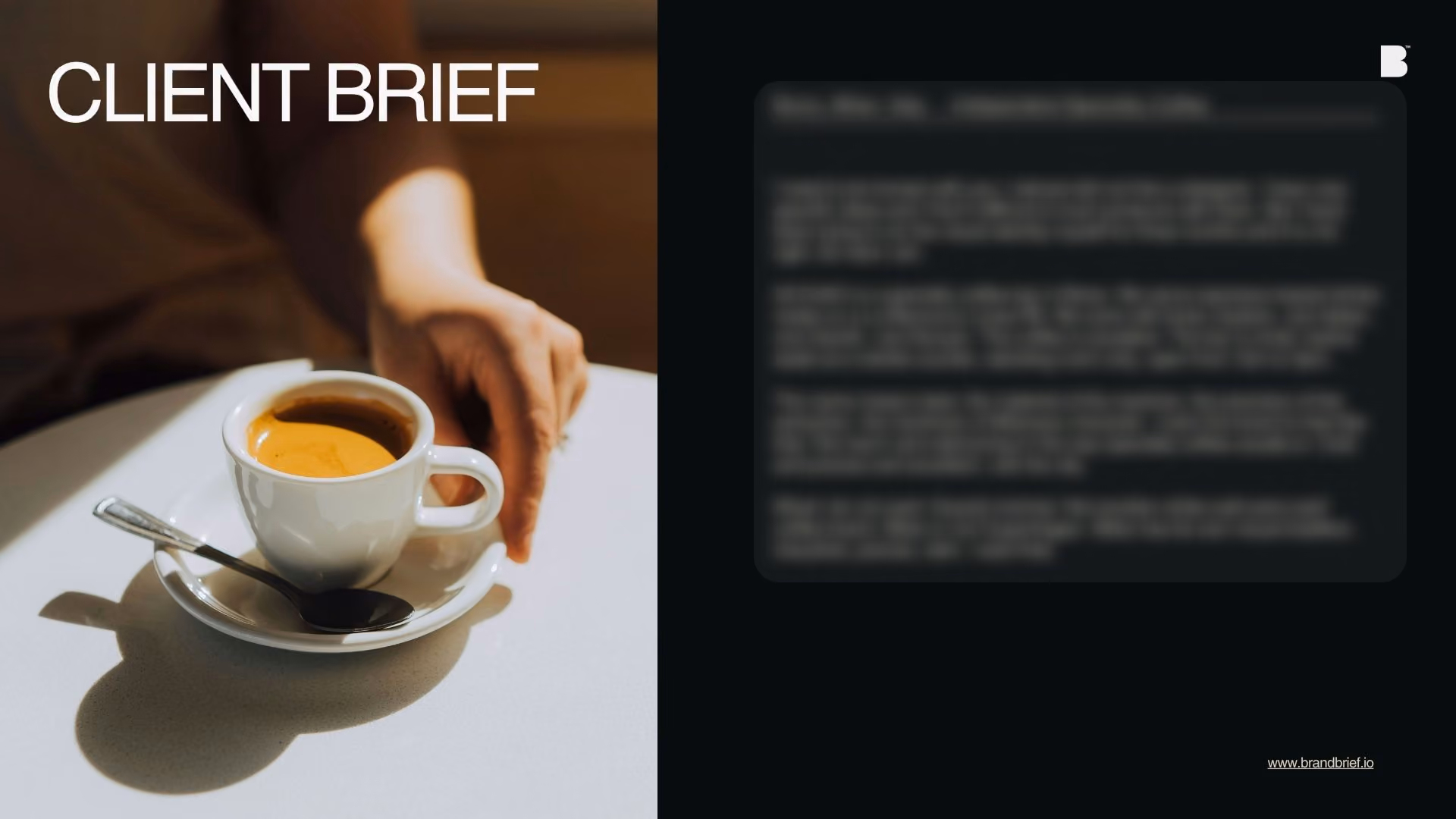 Specialty Coffee Bar, Visual Identity & Bar System