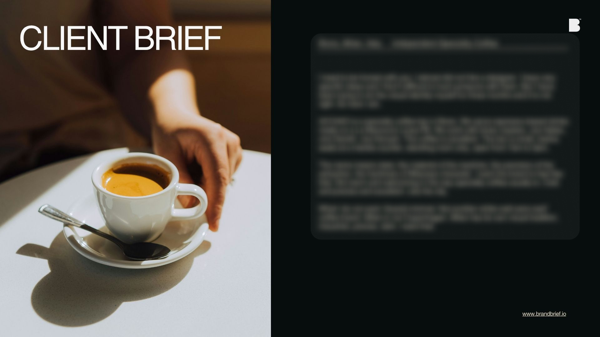 Specialty Coffee Bar, Visual Identity & Bar System