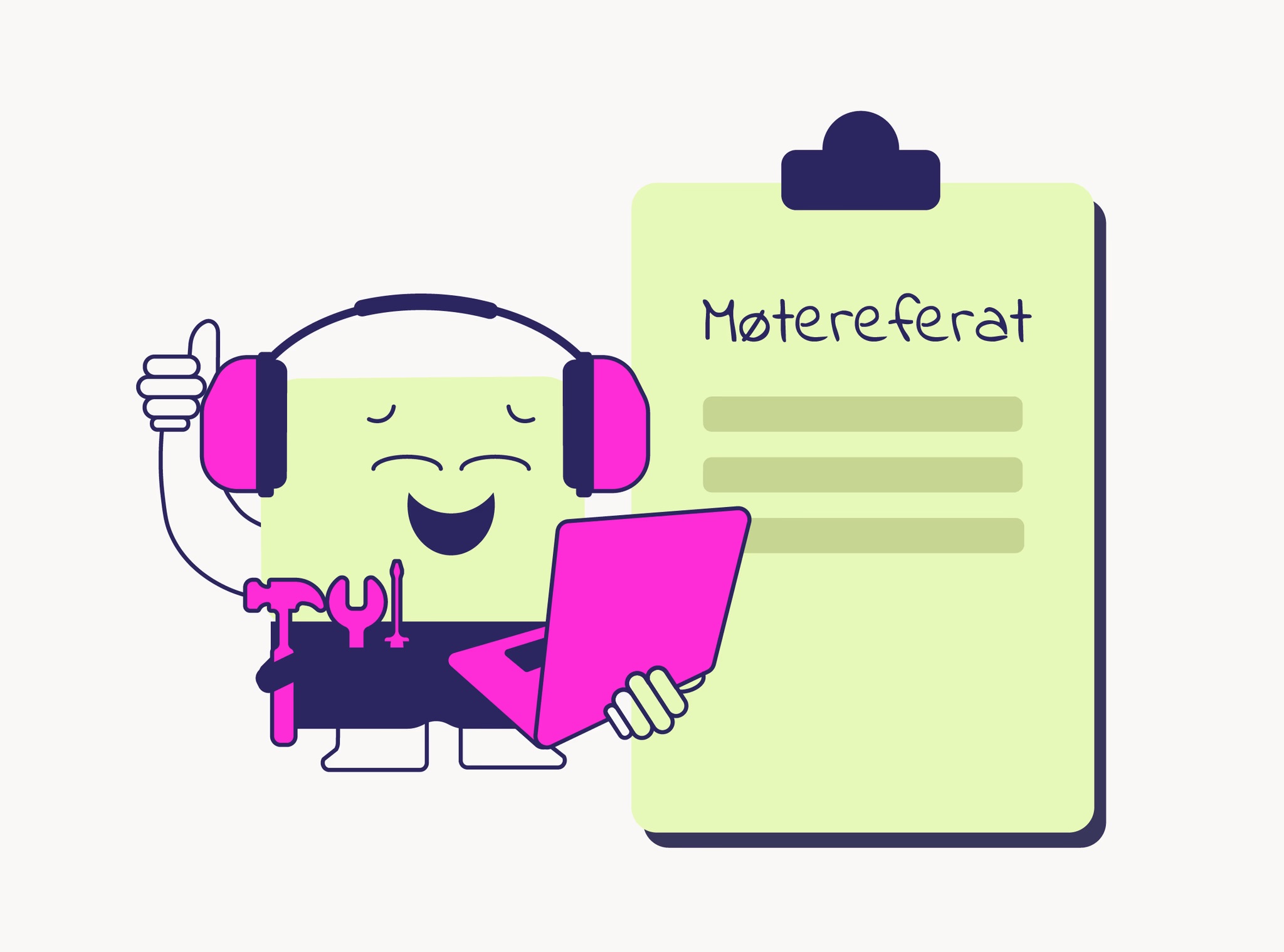 Møtereferat – gratis mal for håndverkere fra Drifti
