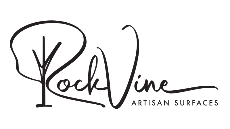 RockVine handwritten style logo with a stylized tree integrated into the letter R and the tagline 'farm fresh wines' underneath.