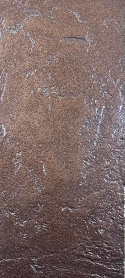 Metal liquid copper alloy finish with texture by RockVine