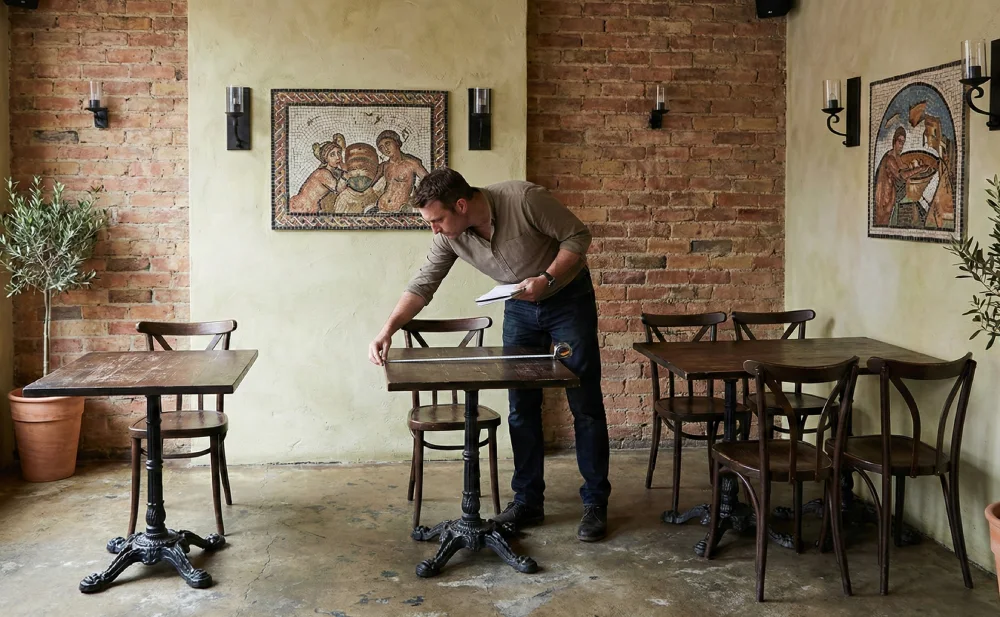 RockVine surveyor measuring for a retrofit project