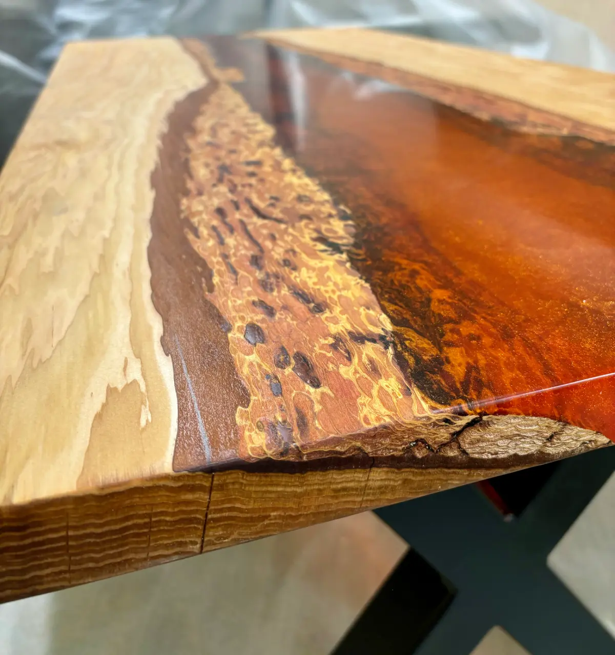 UK made resin river table handcrafted to order
