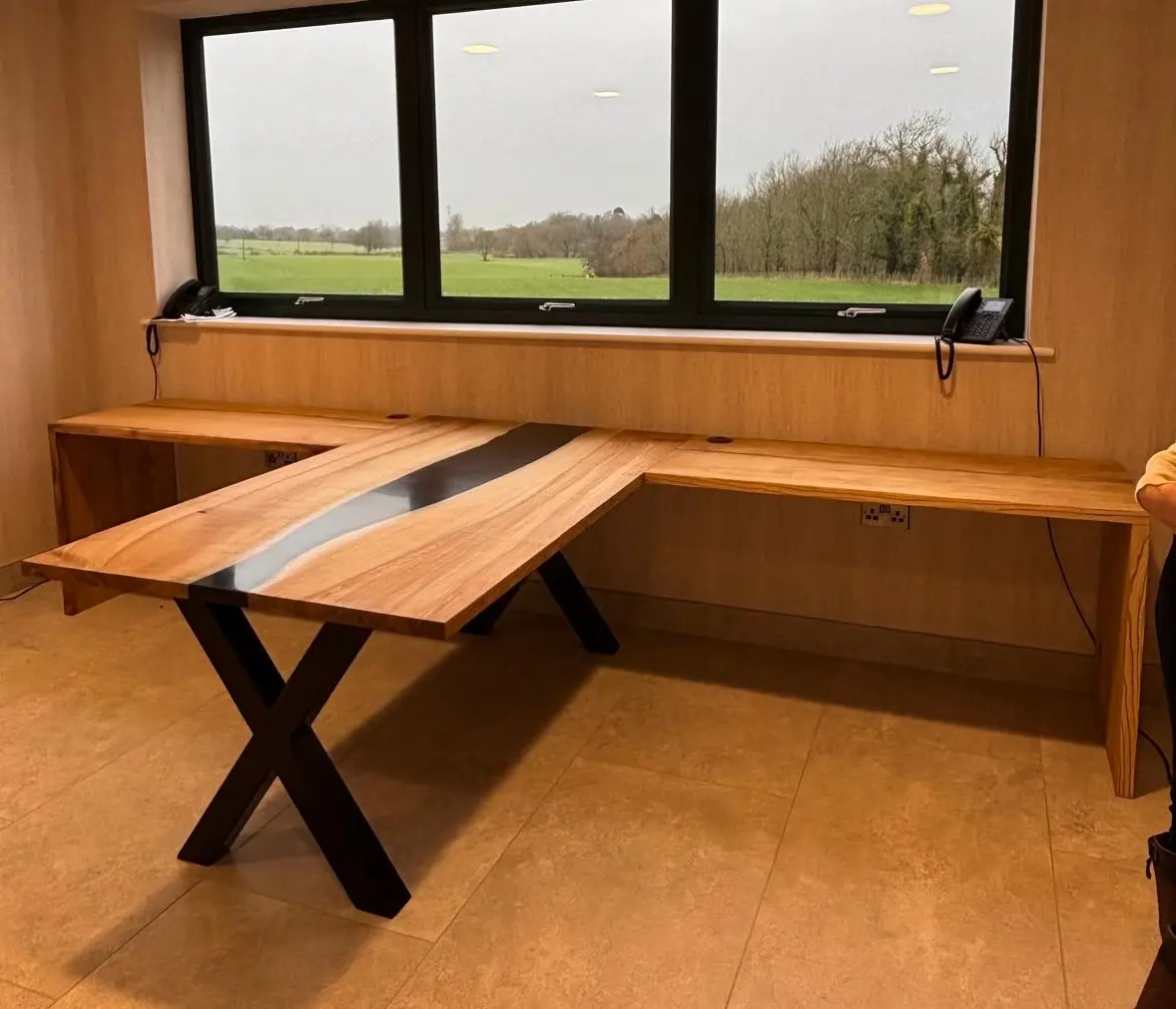 Bespoke resin river table project for a private client
