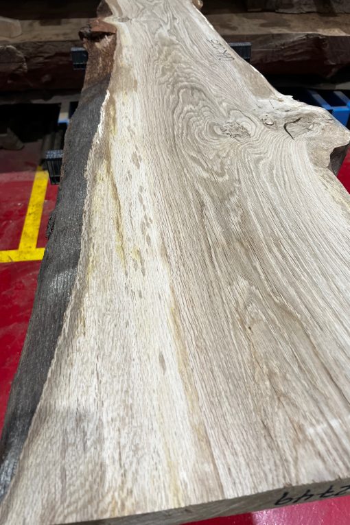 Oak timber slab selection for live edge dining table