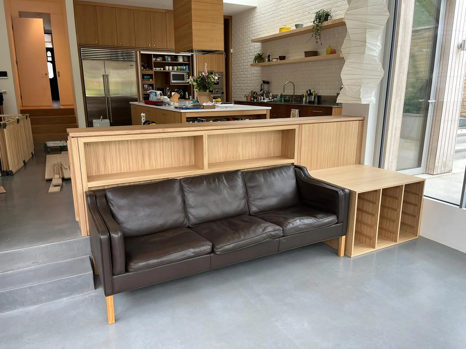 Bespoke oak room divider