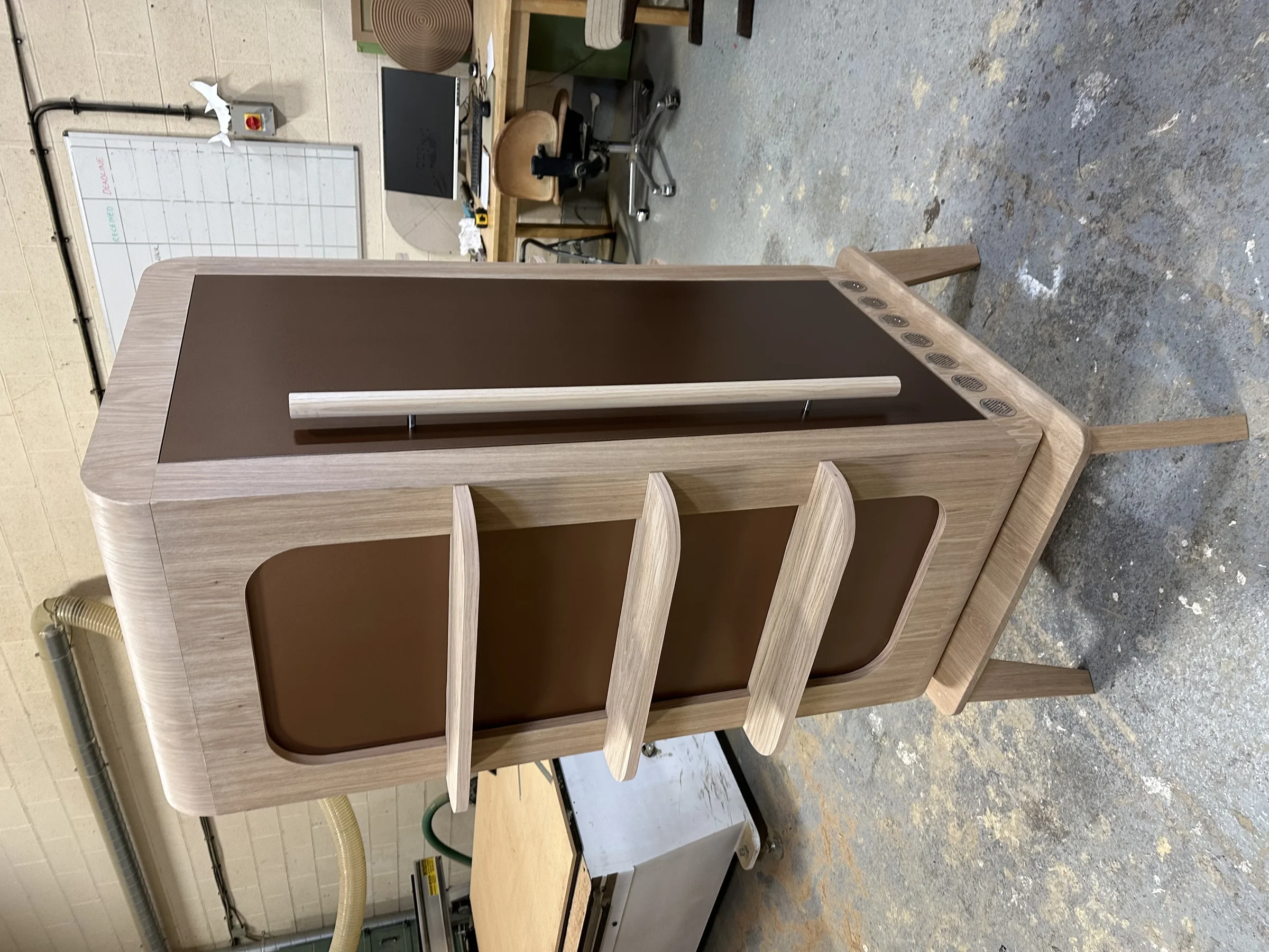 Retro fridge display cabinet