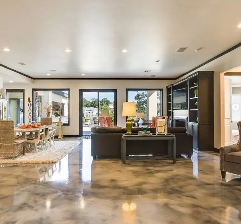 Indoor resin flooring