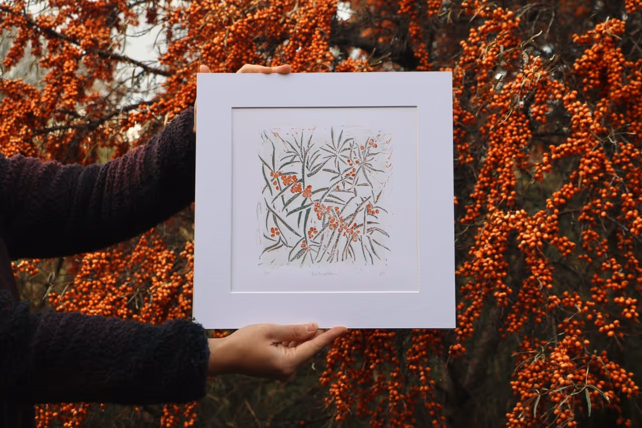 Eve Sladdin Sea Buckthorn print