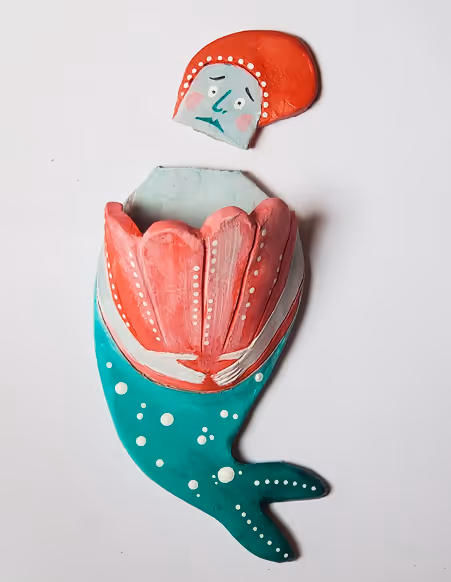 Rachel Stewart headless mermaid art