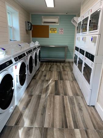 Washer and drying machines with Table in laundry facilities