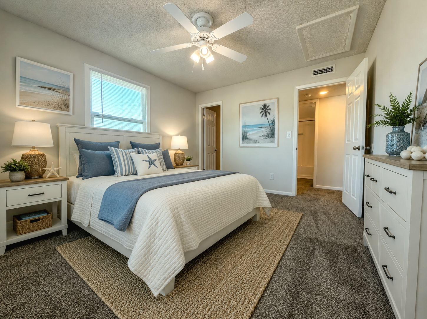 Bedroom with decor