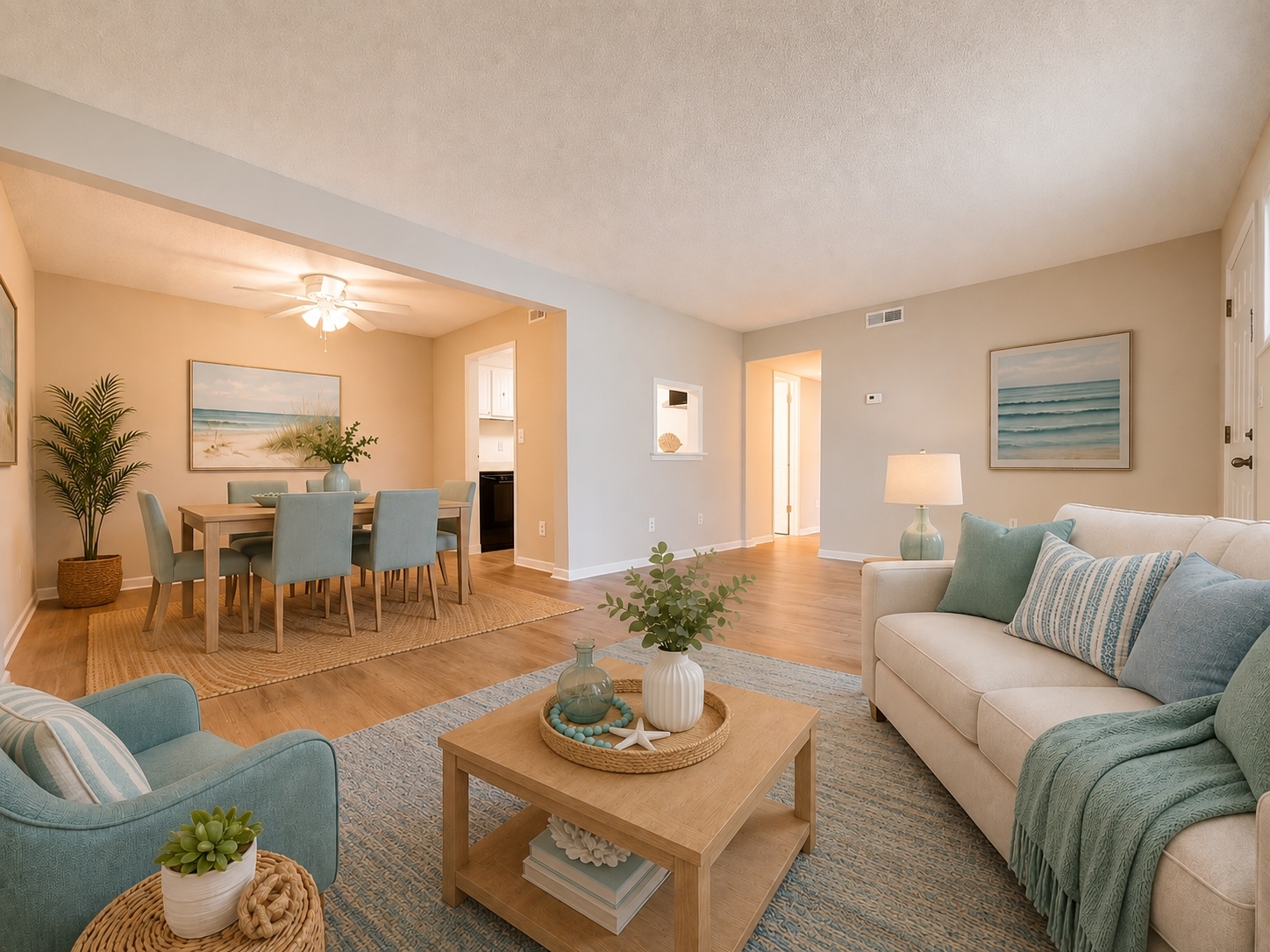 Living room with decor