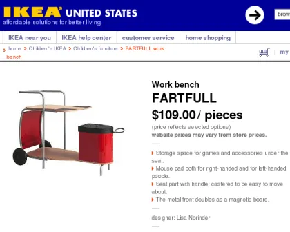 Marketing fails hapen often in chinese market but this time it was for IKEA for native speaker english people.