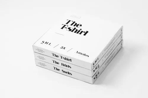 Pizza box clothing packaging needs only different style of folding.