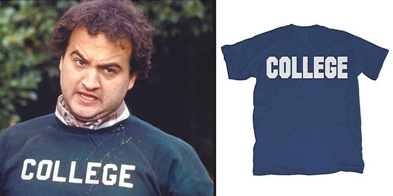 University hoodies or t shirts are always a instant cult classic and they are easily recognized in movies