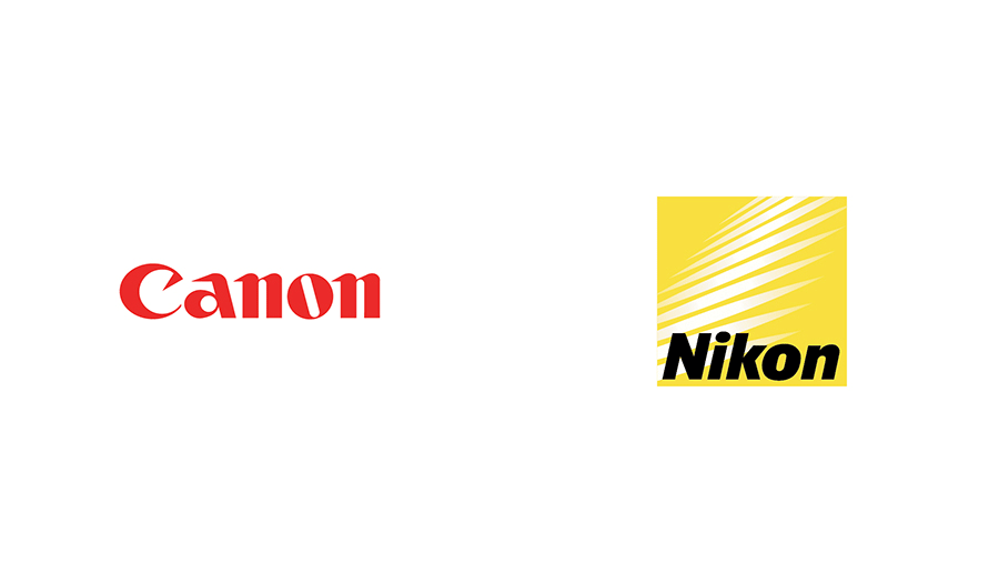 Brand Colour Swap, Swapping the colour of the brands, canon nikon band colour swap