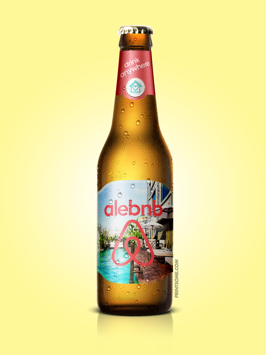 AleBNB, beer bottles