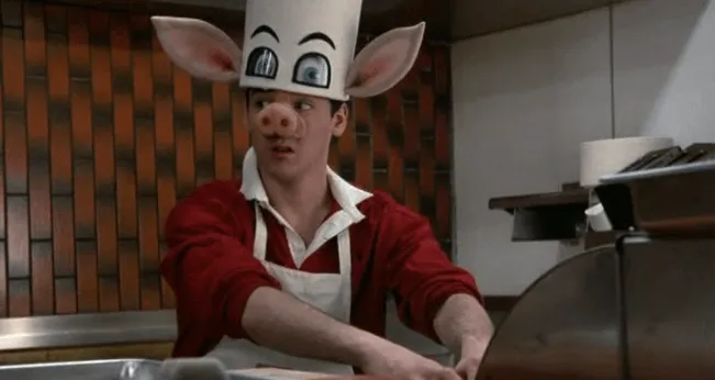 Fictional custom workwear, maybe the pig head is not example to follow but you can choose items that are similar for event.