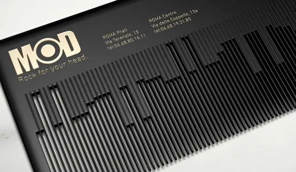 Comb custom business card.