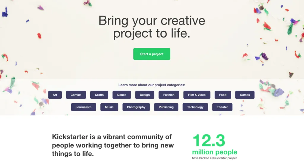 Kiscktarter Screengrab