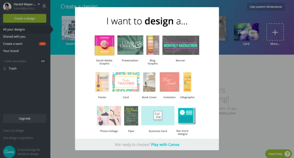 Canva Screen Grab