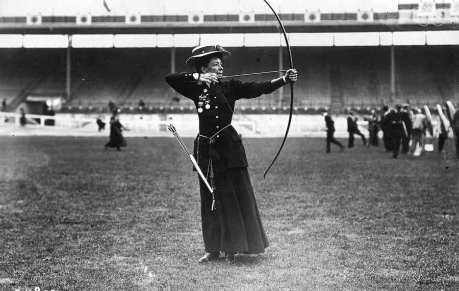 Beatrice Hill-Lowe of Ireland represented Britain at the 1908 Olympics in London and earned a bronze medal for archery.