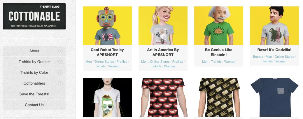 Cottonable blog to discover personal favorites from designers with inspiration in the design field.