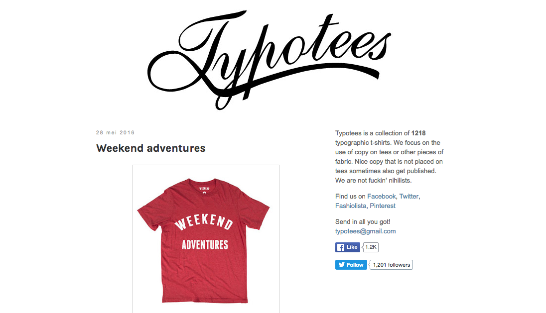 Typotees design blog for creatives exploring typography photography illustration and inspiration.
