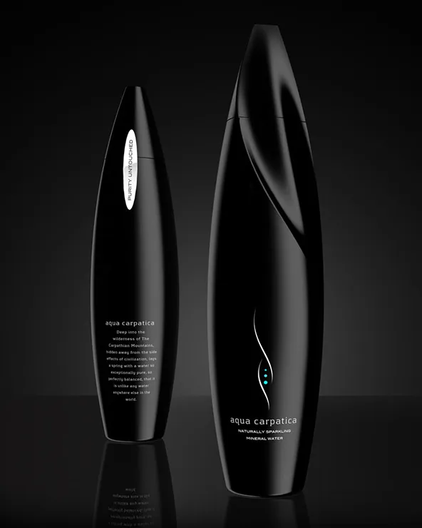 Aqua Carpactica, 25 Amazing Bottle Packaging Design examples, packaging design, packaging design inspiration, design inspiration, cool bottles, vodka bottles, spirits bottles, gin bottle design, vodka bottle design, best bottle designs, product design, graphic design, t shirt printing UK, screen printing UK, screen printing onto bottles, how to create a cool bottle label, Printsome blog, russian bottle designs