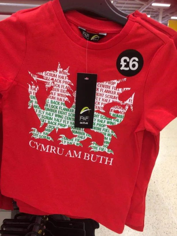 controversial t-shirts, tesco, welsh pride, typo