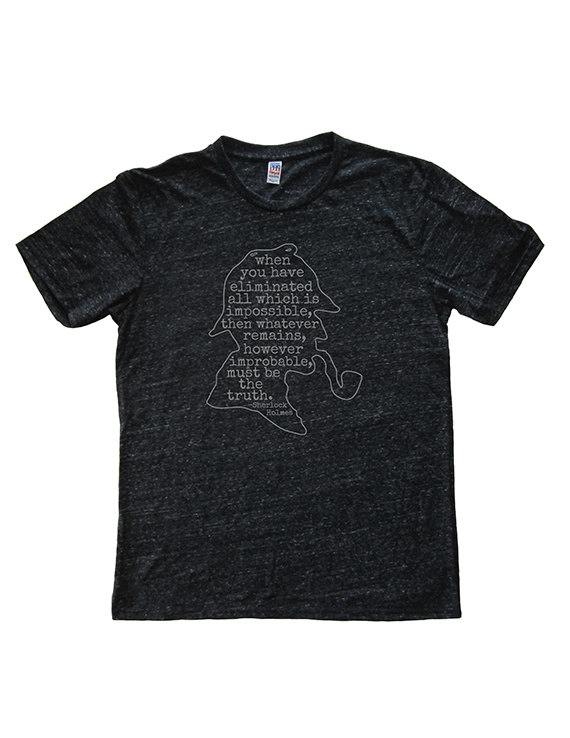 Sherlock Holmes, T-shirt quote