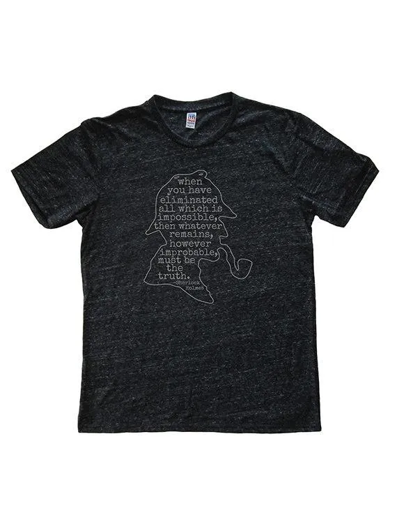 Sherlock Holmes, T-shirt quote
