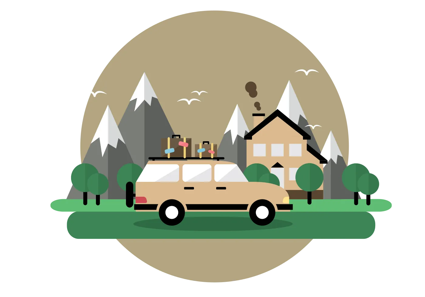 Custom T-shirts - Road Trip Illustration