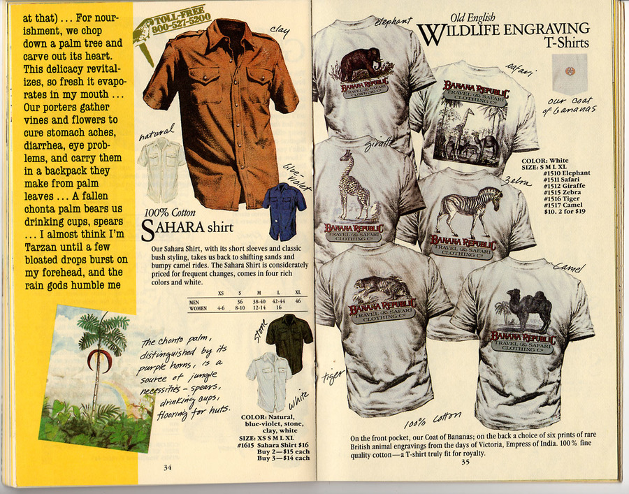 designing t-shirt catalog