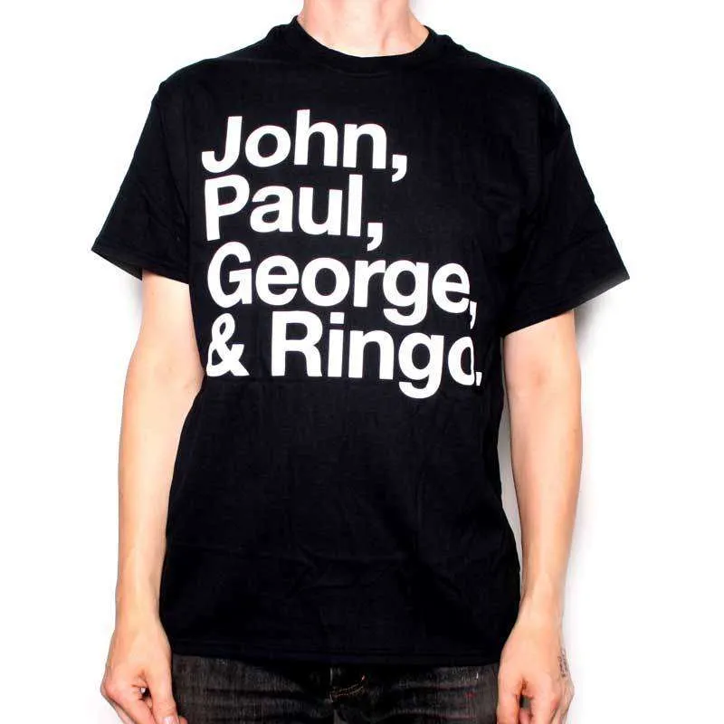 custom t-shirts uk, the beatles, black t-shirt
