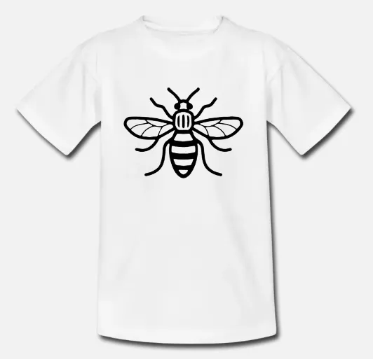 custom t-shirts uk, manchester bee